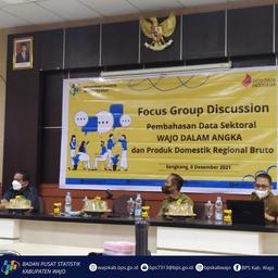 Perkuat Sinergi, BPS Kabupaten Wajo laksanakan FGD Statistik Sektoral