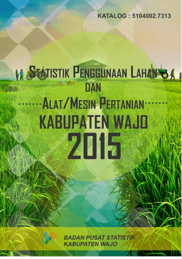 Statistik Penggunaan Lahan Kabupaten Wajo 2015