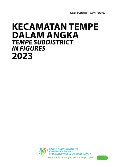 Kecamatan Tempe Dalam Angka 2023
